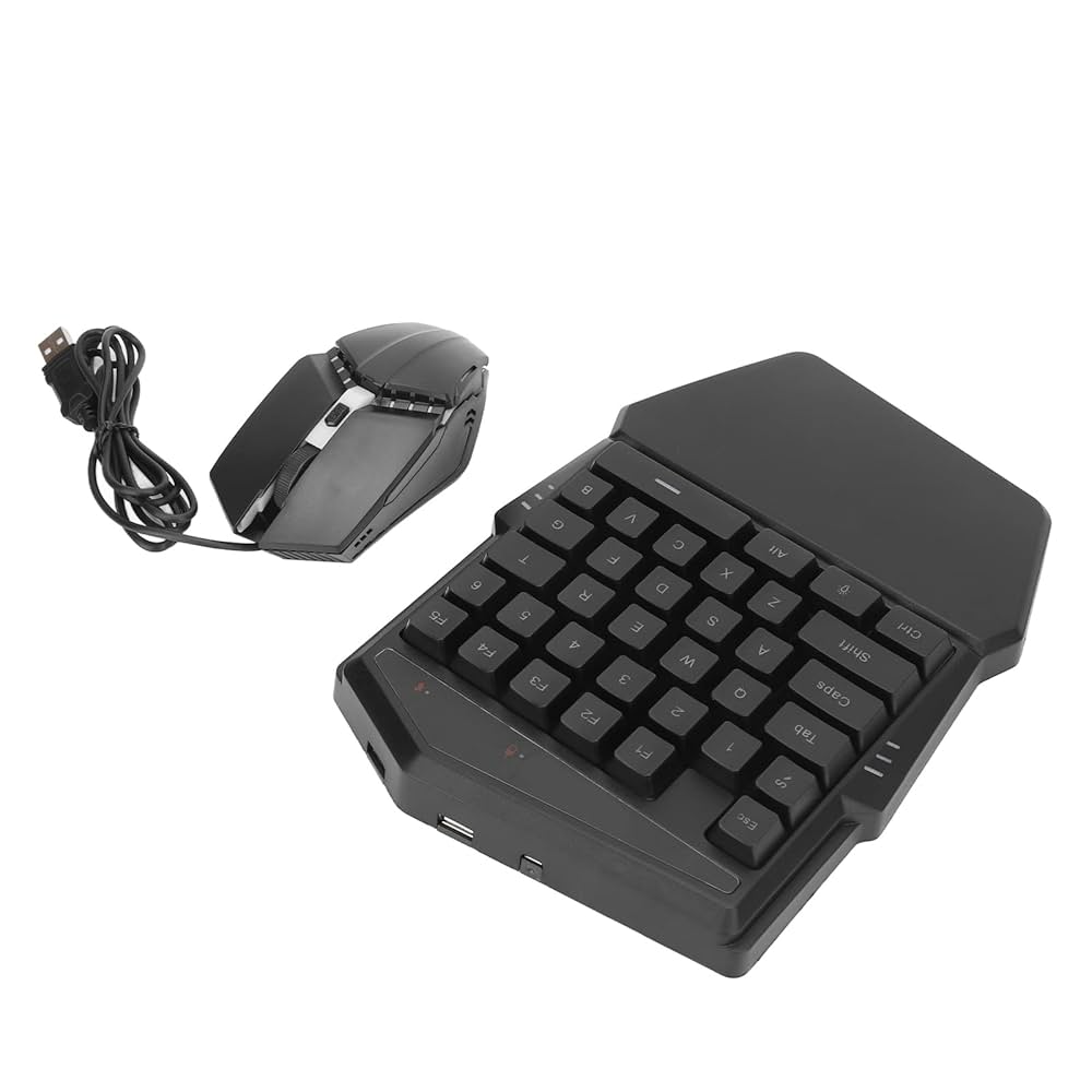 Amazon.co.jp：片手キーボードマウス、ゲーミングハーフキー